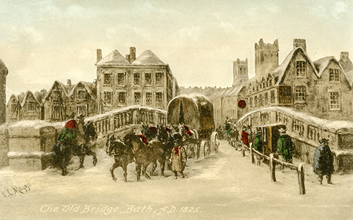 A collection of images celebrating Christmas in Bath